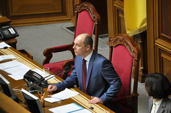Председатель Верховной Рады Украины Андрей Парубий _ 3 — стоковое фото