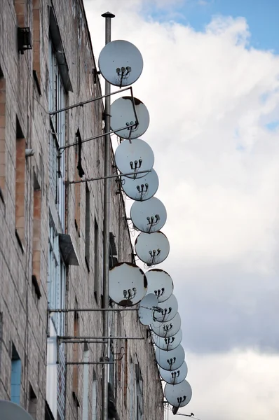 TV antenas satélite —  Fotos de Stock