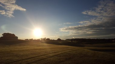 Ocala, Fl bir golf sahası üzerinde gündoğumu