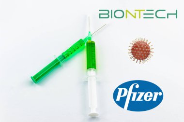 Biontech ve Pfizer Coronavirus 'a karşı aşı dozları