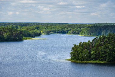 Scenic view of lake in Labanoro regional park