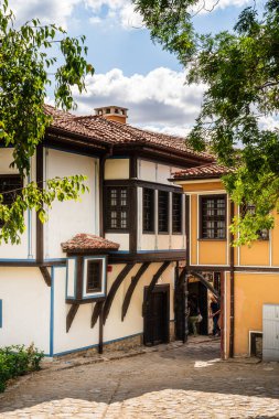 Filibe Bulgaristan 'da ağaçlı geleneksel mimari