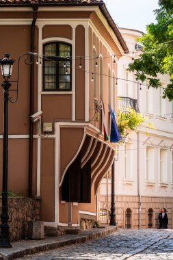 Filibe 'deki tarihi bina dekoratif mimari detaylarıyla dolu