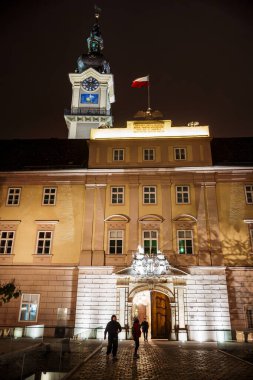 Linz, Avusturya - 15 Kasım 2025: Geceye göre Şehir Merkezi