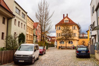 Regensburg, Almanya - 23 Kasım 2025: Sonbaharda Tarihi Merkez