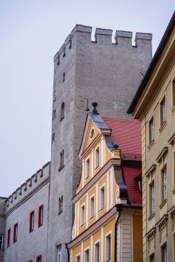 Regensburg, Almanya - 23 Kasım 2025: Sonbaharda Tarihi Merkez