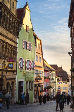 Rothenburg ob der Tauber 'de renkli binalar.