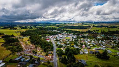 Okahune Yeni Zelanda 'nın hava manzarası