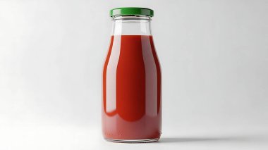 Bir şişe domates sosu.