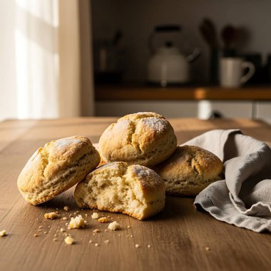 Taze ekmek ve süt kasede