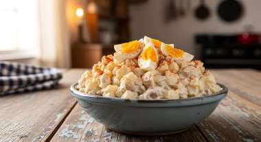 Kâsede ev yapımı patates cipsi..