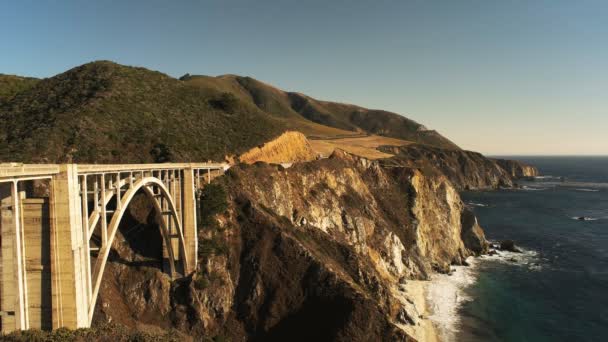 Ponte bixby na auto-estrada 1 — Vídeo de Stock