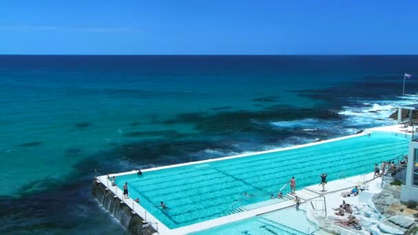 Bondi oceánu bazén — Stock video