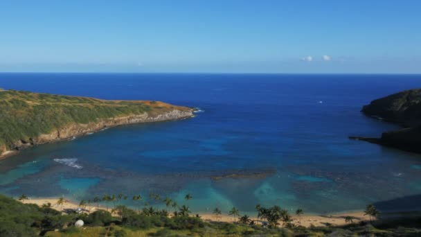 Strand és a zátony: hanauma bay — Stock videók