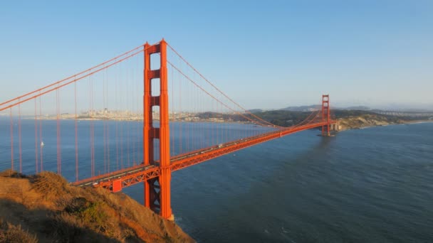 旧金山的金门大桥 — 图库视频影像