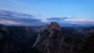 half Dome, yosemite alacakaranlıkta