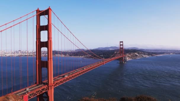 San Francisco 'daki Golden Gate Köprüsü — Stok video