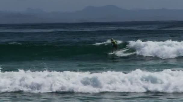 Jovem surfista da baía de byron — Vídeo de Stock