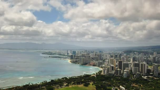 Waikiki tepeden elmas — Stok video
