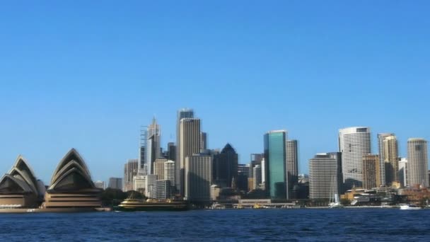 在白天的悉尼港 — 图库视频影像