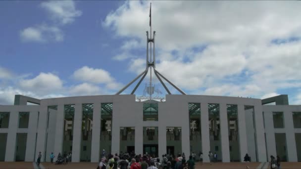 連邦議会での観光客 — ストック動画