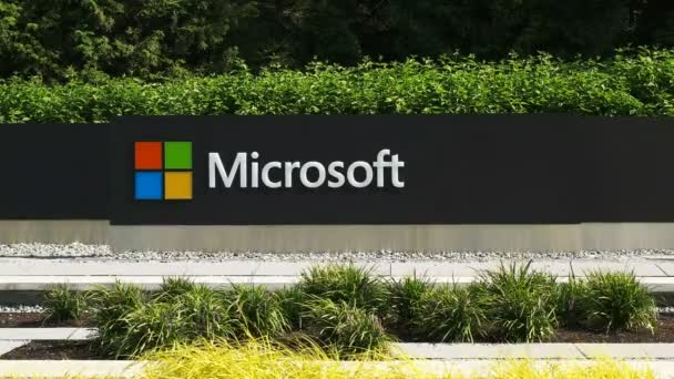 Logotipo Microsoft Windows — Vídeo de Stock