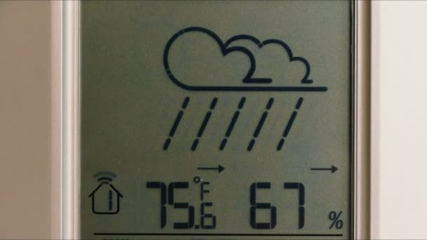 Stazione meteo digitale — Video Stock