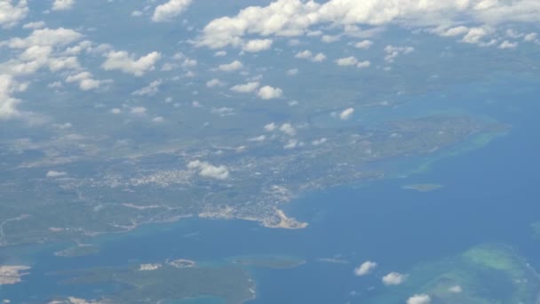 Flygfoto över hamnen moresby, huvudstad i papua nya guinea — Stockvideo