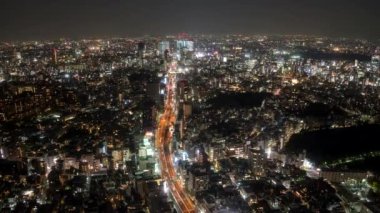 Tokyo 'daki 3. Otoyol' un gece görüş alanı daralıyor.