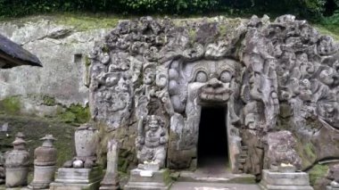 Endonezya, Bali 'deki fil mağarasına yakın çekim