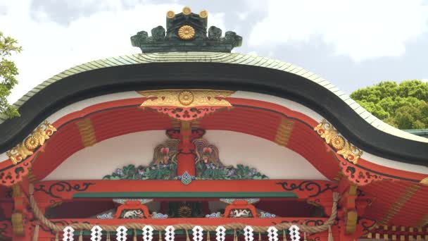 Aufnahme des inneren Haids am fushimi inari-Schrein in Kyoto — Stockvideo