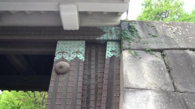 Kyoto 'daki Nijo Kalesi' nde kapı menteşesi