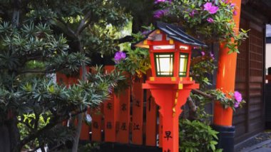 Legion, Kyoto 'daki Tatsumi Bashi' de bir feneri kapat.