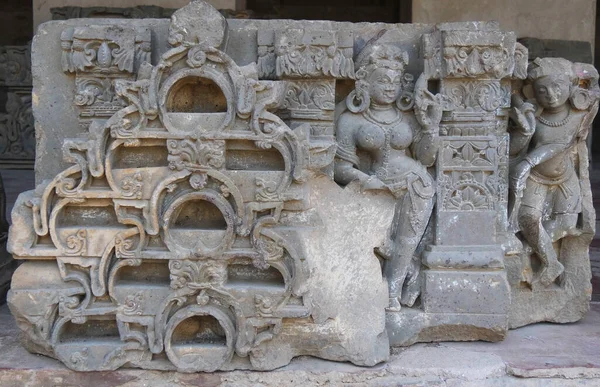 Escultura em pedra em chand baori índia step-well — Fotografia de Stock
