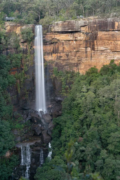 Langzeitbelichtungsbild von Fitzroy fällt vom Jersey-Aussichtspunkt im Morton-Nationalpark — Stockfoto