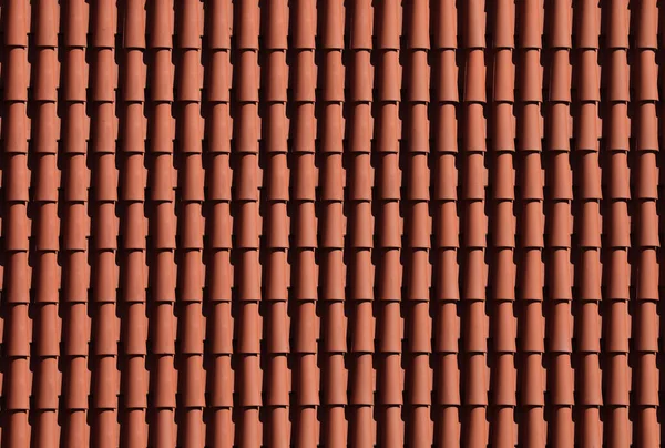 Ceramic Roof Tiles Equally Arranged — 스톡 사진
