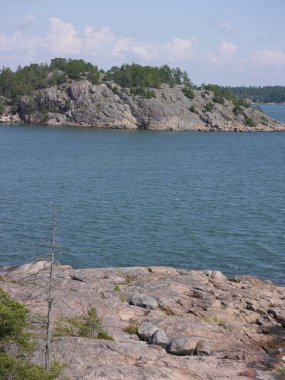 Yazın kıyı manzaralarının manzarası