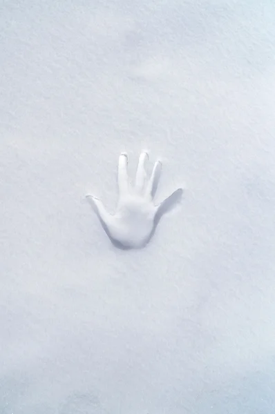 Kar üzerinde baskı el