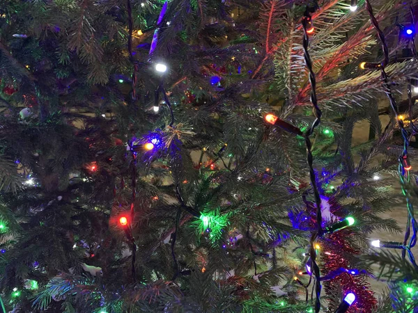 Χριστουγεννιάτικο Δέντρο Διακόσμηση Χριστούγεννα Και Γιορτή Του Νέου Έτους — Φωτογραφία Αρχείου