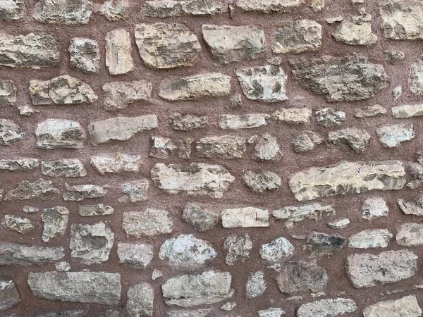 Une Partie Vieux Mur Briques Utilisation Comme Arrière Plan — Photo