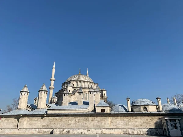Silhouette Mosque Blue Sky — Stock Photo, Image