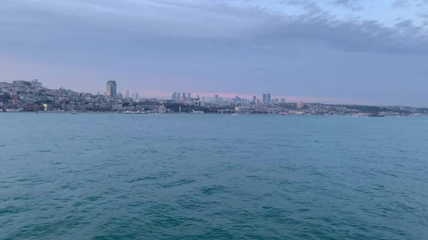 Vista Sobre Estrecho Del Bósforo Estambul — Foto de Stock