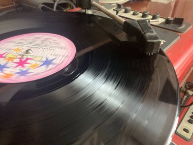 Vinil plaka. Retro biçimlendirilmiş resim
