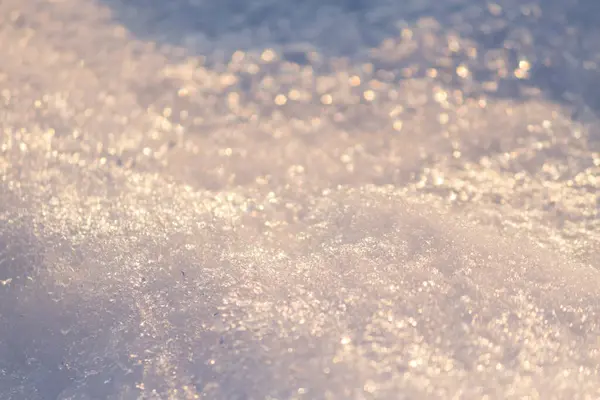 Nieve Derrite Luz Del Sol Cerca —  Fotos de Stock