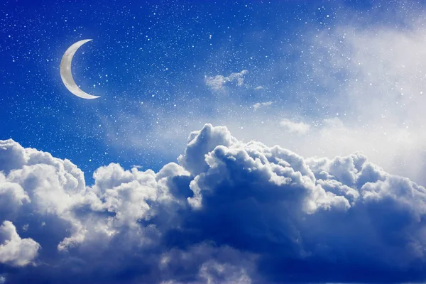 Fantasy Night Cloudscape Tonad Bild — Stockfoto