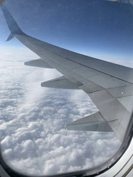 Vista Desde Una Ventana Avión — Foto de Stock