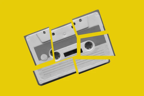 Vintage Audio Cassette Close — Stock Photo, Image