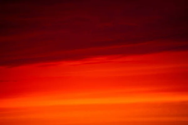 Cielo Rojo Atardecer Paisaje Nublado — Foto de Stock