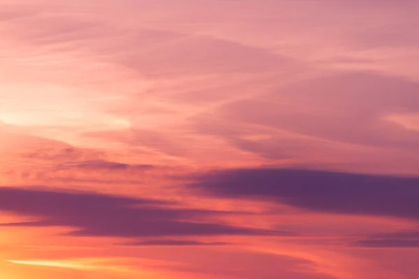 Céu Vibrante Bonito Por Sol Cor Rosada — Fotografia de Stock
