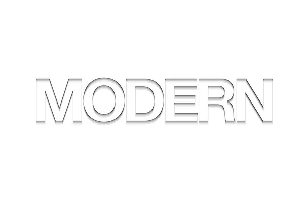 Modern Városi Grafikai Tervezés Egy Szó Modern Egyszerű Réteges Tipográfia — Stock Vector
